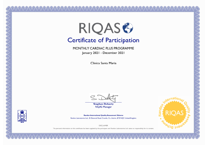 RIQAS Monthly Cardiac Plus