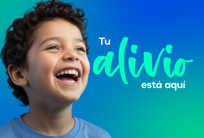 Niño riendo — Sentir alivio también es parte de cuidar tu salud